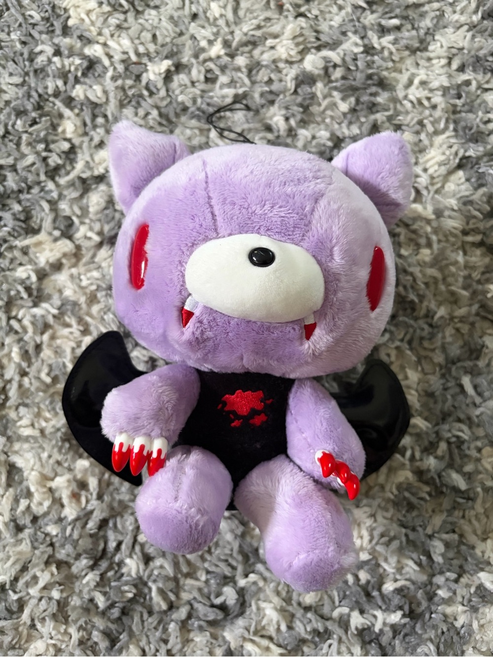 Gloomy Bear Purple Vampire 8” Sitting Plush Toy